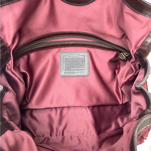 Coach Chelsea Limited Edition Burgundy Pony Hair Satchel - Picture 8 of 8